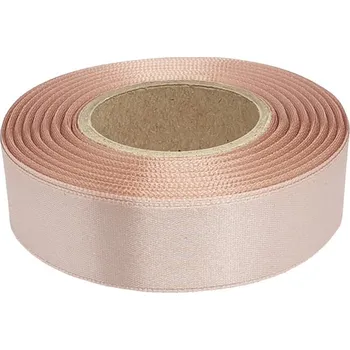 Stuha Stuha atlasová pudrově růžová, šíře 24mm