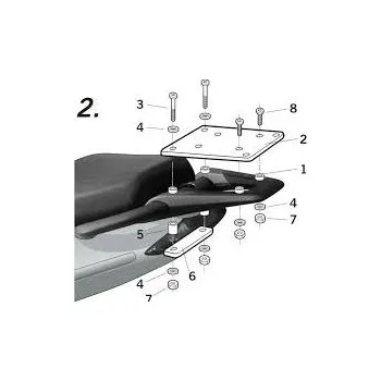 Motodoplněk Aprilia Sport City 200 2005-2008 nosič horního kufru SHAD A0SP15ST (nosič horního kufru SHAD A0SP15ST)