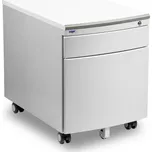 Pojízdný kontejner Mayer 32P8 W — stříbrný, bílá deska Mayer