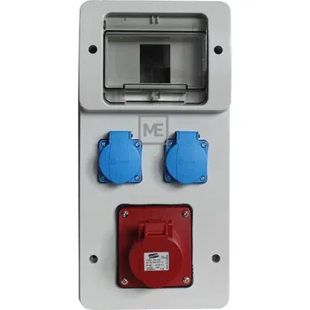 Rozvaděč Stavební zásuvkový rozvaděč 16984 - 1x 16A 4P 400V, 2x 230V , IP44