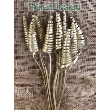 Vánoční dekorace Cane Cone big 10 ks zlatá