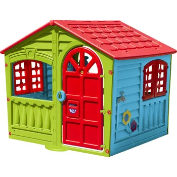 Dětský domeček PalPlay Zábavný domeček Happy zelený/modrý