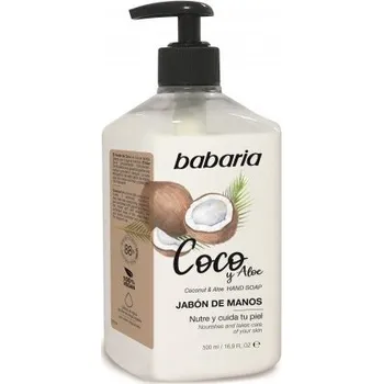 Mýdlo Babaria Coco and Aloe vera Hand Soap - Mýdlo s kokosovým olejem 500 ml