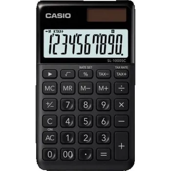 Kancelářská technika Kalkulačka kapesní CASIO SL 1000SC BK černá (kalkulátor kapesní SL-1000-SC-BK)