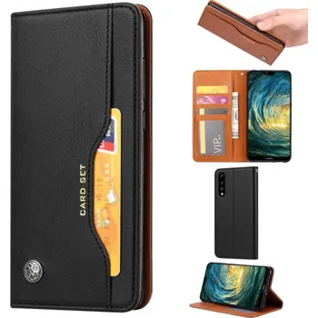 Pouzdro na mobilní telefon Kožené flipové pouzdro pro Huawei P20 Pro - černé