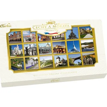 Bonboniéra Carla Čechy a Morava hořká 70% 90 g