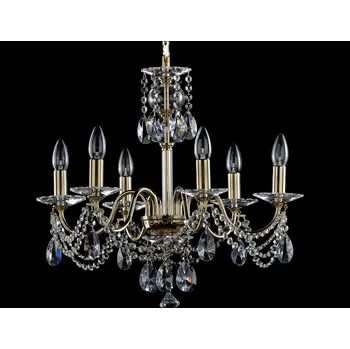 Stínidlo Lustr s kovovými rameny AL154, Varianta Zlatý