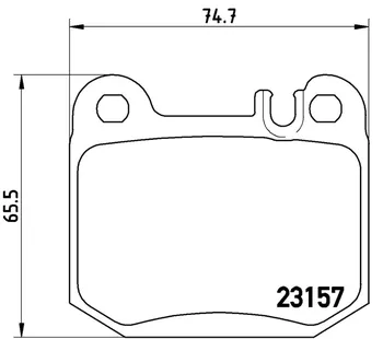 Brzdová destička Brembo P 50 043