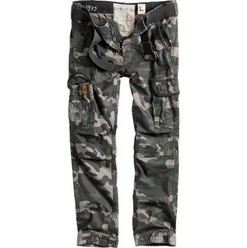 Pánské kalhoty SURPLUS® Textilien Kalhoty RAW VINTAGE SURPLUS® Premium Slimmy, Barva: Black Camo , Velikost: S