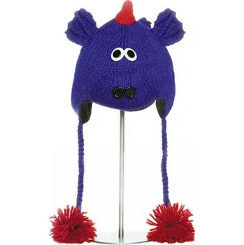 Čepice Čepice Knitwits dráček modrofialový - 2 - 6 let