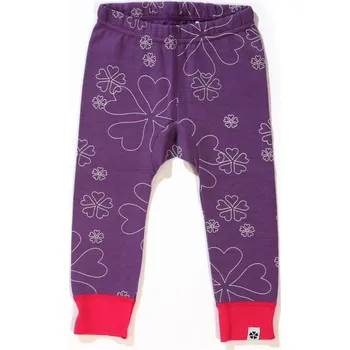 Příze Papfar spodky vlna/bavlna vzor fialové - velikost 60