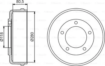 Brzdový buben Bosch 0 986 477 203