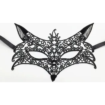 Karnevalová maska Amparo Miranda® Černá sexy krajková škraboška PM025