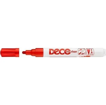 Lakový popisovač "Decomaker", červená, 2-4mm, ICO