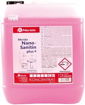 Čisticí prostředek do koupelny a kuchyně Merida Nano Sanitin Plus prostředek na koupelny 10 l