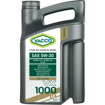Motorový olej Yacco VX 1000 LE 5W-30 *5l