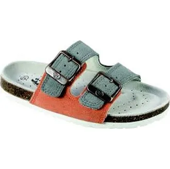 Dámské pantofle Pantofle dětská Big Fish FU-513-12-16 šedá/červená - 28