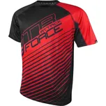 FORCE Dres s krátkým rukávem FORCE MTB ATTACK, černo-červený - S