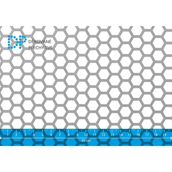 Plech Děrovaný plech Hv 11-14 ocel, 1.5x1000x2000 mm