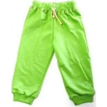 Chlapecké zelené tepláky Santi s manžetou a dvěma kapsami - 86