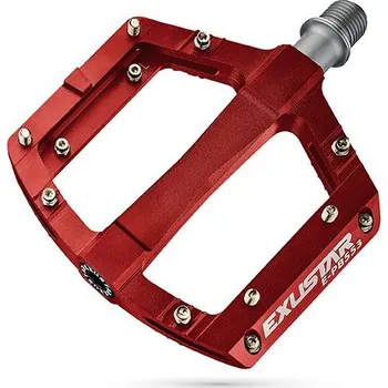 Pedál na kolo EXUSTAR PEDÁLY MTB pedály Exustar PB553 - Červená / Red
