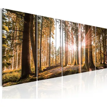 Obraz Malvis Vícedílný obraz - les v tajemství Velikost: 150x60 cm