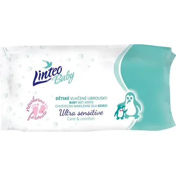 Dětský vlhčený ubrousek Linteo Baby Vlhčené ubrousky sensitive 64 ks