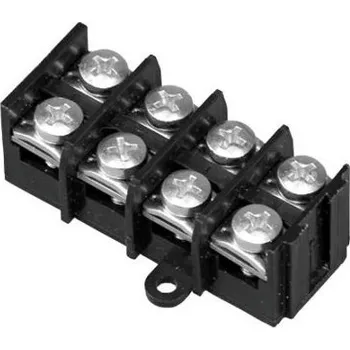 YANL Svorkovnice se šroubky elektroinstalační na 4 vodiče do 10mm2, černá 9012261