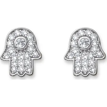 Šperk Náušnice s krystaly Swarovski Oliver Weber Brace CZ crystal WHI