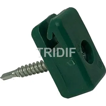 Příslušenství pro plot Příchytka napínacího drátu šroubovací / zelená