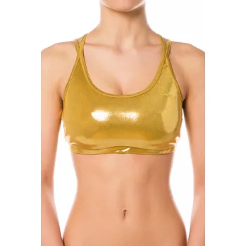 Dragonfly,Fitness podprsenka Nicole 22, zlatá L