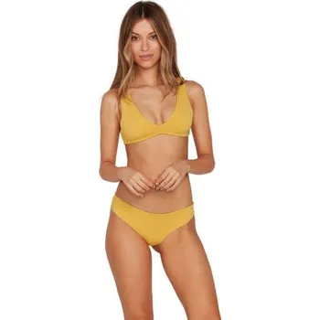 Dámské plavky PLAVKY VOLCOM Simply Seam Cheeky WMS - žlutá - S + při osobním odběru 797 Kč