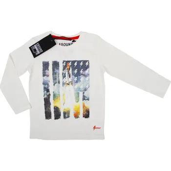 Chlapecké tričko Ebound bílé chlapecké tričko s raketou Velikost: 98