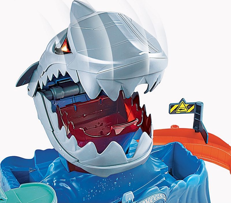 foto Příslušenství k autodráze Hot Wheels City Color Shifters Robo Shark Frenzy