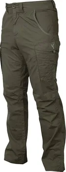 Rybářské oblečení Fox International Collection Combat Trousers zelené/stříbrné