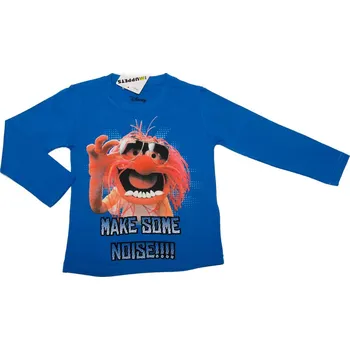 Chlapecké tričko The Muppets modré chlapecké tričko s dlouhým rukávem Velikost: 116/122
