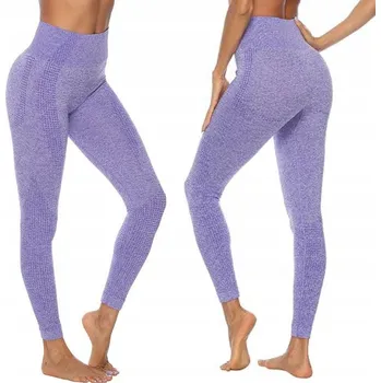 Dámské legíny Fashionweek Sportovní legíny s vysokým pasem push up YOGA LEG8020 Barva: Fialový, Velikost: S