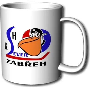 Stolní hokej Pelisport Hrnek bílý KSH Zábřeh