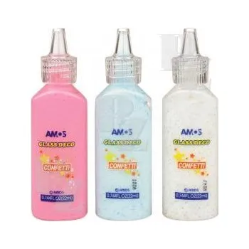 Speciální výtvarná barva Barvy na sklo s konfetami 1532 22ml 1ks, Anděl Přerov