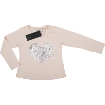 Emoi pudrové dívčí tričko s výšivkou Velikost: 116/122
