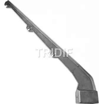 Příslušenství pro plot Bavolet jednostranný na jeklový sloupek 60x40 mm plotového panelu / 3 dráty / ZN