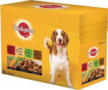 Krmivo pro psa Pedigree kapsičky hovězí/kuře/jehněčí/krůtí 12 x 100 g