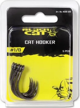 Rybářský háček Black Cat Cat Hooker černý 1/0 - 5 ks