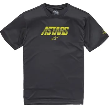 Pánské tričko Alpinestars Pánské černé prémiové tričko TECH ANGLE PREMIUM TEE Alpinestars krátké 1210-73220 10 - S