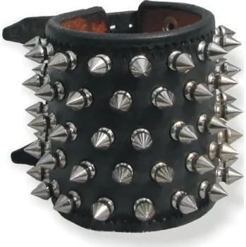 Náramek Náramek/nátepník kožený pětiřadý