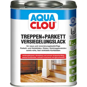 Lak na dřevo Clou TREPPEN UND PARKETTVERSUEGELUNGLACK ( Lak na podlahy a schody) Balení: 2,5L + dárek k objednávce nad 1000Kč