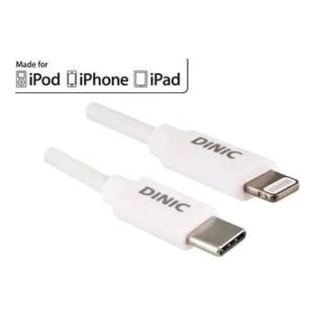 Datový kabel MacPower USB-C kabel s konektorem Lightning ( MFI certifikace ) pro iPhone 1m