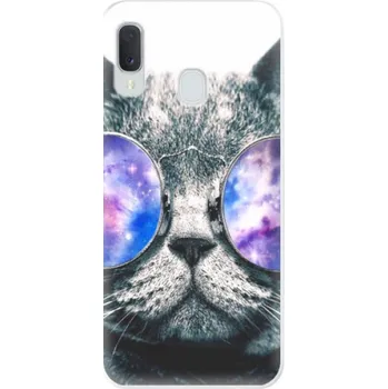 Odolné silikonové pouzdro iSaprio - Galaxy Cat - Samsung Galaxy A20e