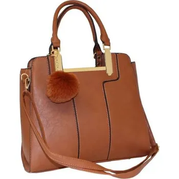 Kabelka Nicole Brown Luxusní kabelka JBFB 315 HNĚDÁ