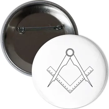 Odznáček s potiskem Svobodný zednář - odznáček